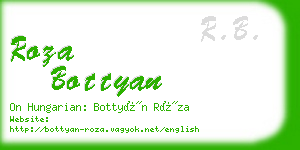 roza bottyan business card